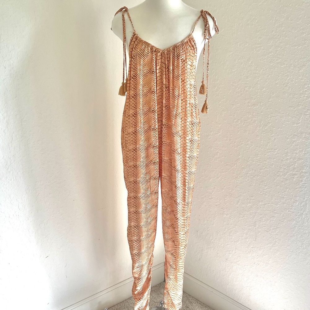 We Wore What Kaia Python Printed Jumpsuit - image 2